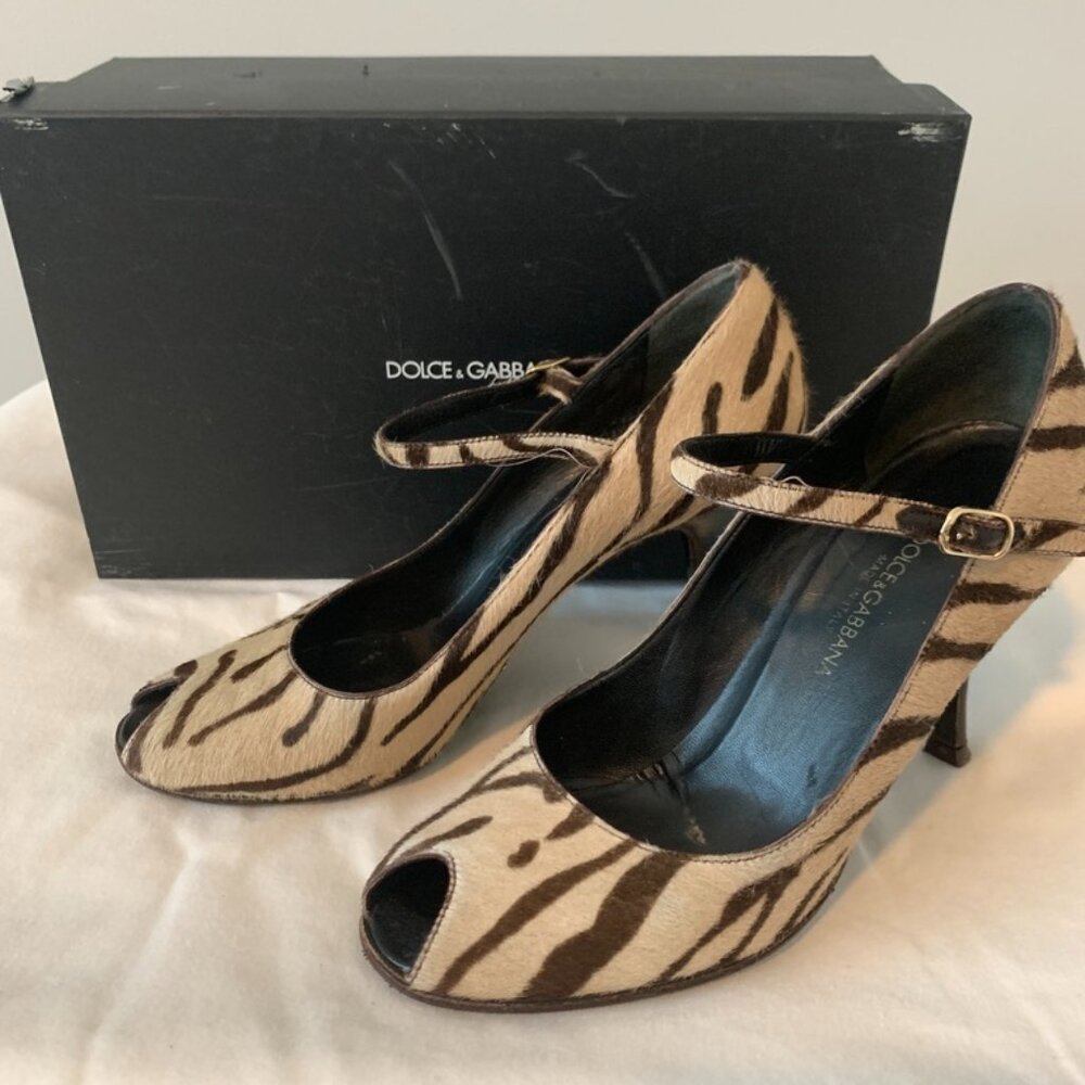 Dolce & Gabbana Tiger Stripe Heels